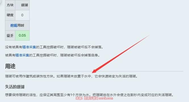 我的世界珊瑚有什么用?